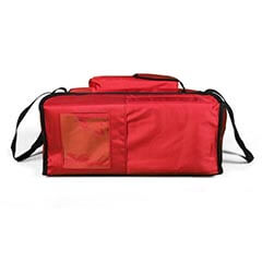 Large Pizza Stone Transport Bag, Zipped, 45x45x20 cm, Red - 2