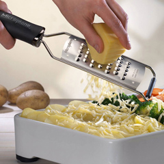 Microplane Gourmet Extra Wide Grater, Black - 5