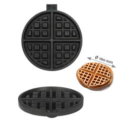 Omake WFL11 E12 Manual Timer Single Waffle Maker, Round Model, Mold Diameter 18 Cm, Electric - 2