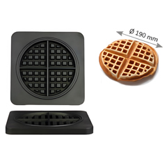 Omake WFL21 E12 Manual Timer Single Waffle Maker, Round Model, Mold Diameter 19 Cm, Electric - 2