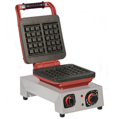 Omake WFL21 E12 Manual Timer Single Waffle Maker, Square Model, Mold Diameter 9.5x15.5 Cm, Electric - 1