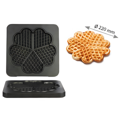 Omake WFL21 E12 Manuel Zamanlayıcılı Tekli Waffle Makinesi, Çiçek Model, Kalıp Çapı 22 Cm, Elektrikli - 2