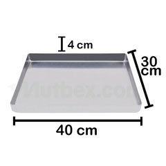 Özdemir Aluminum Baklava and Borek Tray, Aluminum Press, 30x40x4 cm - 2