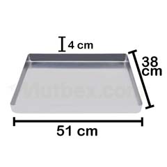 Özdemir Aluminum Baklava and Borek Tray, Aluminum Press, 38x51x4 cm - 2