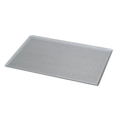 Özdemir Aluminum Italian Angled Tray, Perforated 1/1, 32.5x53 cm - 1