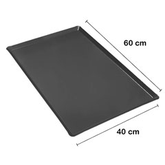 Özdemir Aluminum Italian Angled Tray, Teflon Coated, 40x60 cm - 2