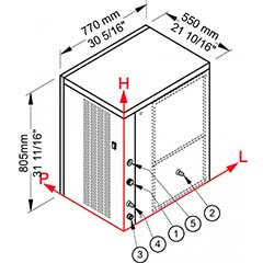 Öztiryakiler Flat Cube Ice Machine, 414 kg/day ODB414A - 2