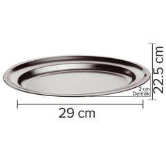 Öztiryakiler Oval Banquet Tray, 29x22.5x2 cm - 2