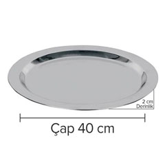 Öztiryakiler Round Banquet Tray, 40x2 cm - 2