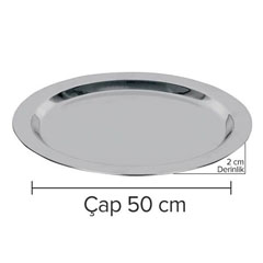 Öztiryakiler Round Banquet Tray, 50x2 cm - 2