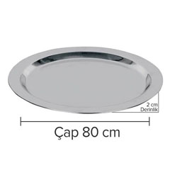 Öztiryakiler Round Banquet Tray, 80x2 cm - 2