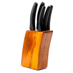 Pirge Deluxe Block Knife Set 5 Pieces, Black - 1