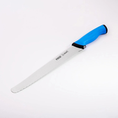 Pirge Duo Bread Knife Pro 22.5 cm, Toothed, Blue - 1