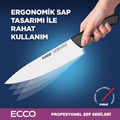 Pirge Ecco Chef Knife, 19 cm, Red - 4