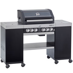 Rösle Videro G4-SL Gas Island Barbecue Station - Black - 1