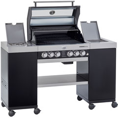 Rösle Videro G4-SL Gas Island Barbecue Station - Black - 3