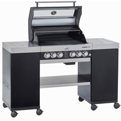 Rösle Videro G4-SL Gas Island Barbecue Station - Black - 2