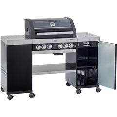 Rösle Videro G4-SL Gas Island Barbecue Station - Black - 4