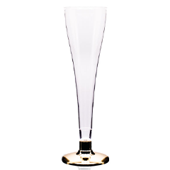 Rubikap DC.120 Disposable Champagne Glass, 120 ml, Gold - 1