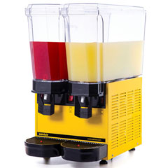 Samixir 40.MMY Classic Twin Cold Drink Dispenser, 20+20 Lt, Double Mixer, Yellow - 1