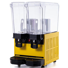 Samixir 40.MMY Classic Twin Cold Drink Dispenser, 20+20 Lt, Double Mixer, Yellow - 2