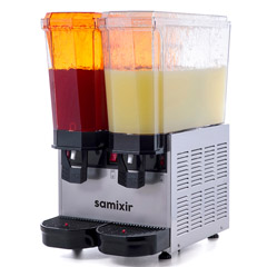 Samixir 40.SSI Classic Twin Cold Drink Dispenser, 20+20 Lt, Double Spraying, Inox - 1