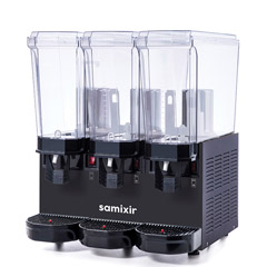 Samixir 60.SMMB Classic Triple Cold Drink Dispenser, 20+20+20 lt, 2 Mixers and 1 Spout, Black - 2