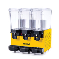 Samixir 60.SSSY Classic Triple Cold Drink Dispenser, 20+20+20 lt, 3 Spouts, Yellow - 2