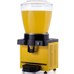 Samixir M22 Panoramic Cold Beverage Dispenser, 22 Lt, Mixer, Yellow, Digital - 1