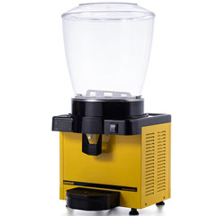 Samixir M22 Panoramic Cold Beverage Dispenser, 22 Lt, Mixer, Yellow, Digital - 2