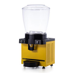 Samixir M22 Panoramic Cold Beverage Dispenser, 22 Lt, Mixer, Yellow - 2