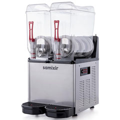 Samixir Slush24 Slush Twin Iced and Cold Beverage Dispenser, 12+12 lt, Inox - 2