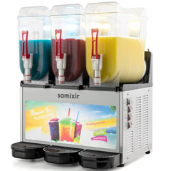 Samixir Slush36 Triple Allure Icy and Cold Drink Dispenser, 12+12+12 lt, Inox - 1