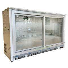 Senox 2-Door, Sliding Underbar Bottle Cooler, Extra Long Model 135x50.5x85 cm - 2