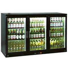 Senox 3-Door Underbar Bottle Cooler, 135x50.5x85 cm - 1