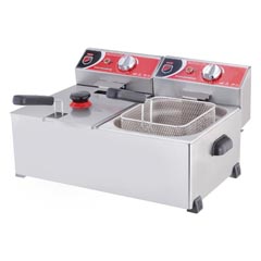 Silverinox Electric Fryer, 5+5 Litre - 1