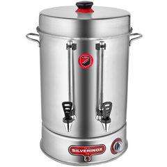 Silverinox Metal Basmalı Musluklu Çay Makinesi, 60 Bardak Kapasiteli, 7 Litre - 1