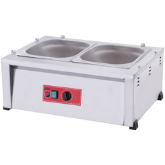 Silverinox Double Bain-Marie, Electric, 65x48x28 cm - 2