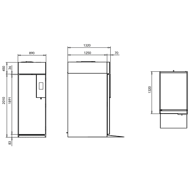 Sin Of Cold Roll In Shock Freezer and Refrigerator, Touch Controlled, 1 GN 2/1 Tray Trolley Capacity - 2