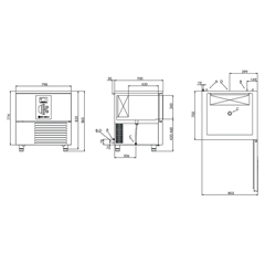 Sin Of Cold Shock Refrigerator and Freezer, Electronic Controlled, 5 Pieces 40x60 cm Tray Capacity - 2