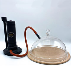 Slainte Fast Smoking Machine Black, Glass Jar and 2 Spare Sawdust - 5