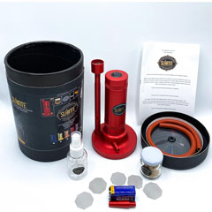 Slainte Fast Smoking Machine Red, Glass Jar and 2 Spare Sawdust - 4