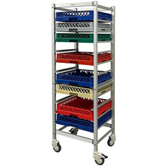 Tribeca BTA 11 Basket Transportation Cart, 11 Shelves, Disassembled - 2