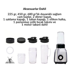 Tribest Glass Personal Blender, 0.67 hp, 500W - 4