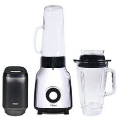 Tribest Glass Personal Vacuum Blender, 0.67 hp, 500W - 2