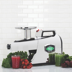 Tribest GSE-5000-F-White Greenstar Elite Cold Press Fruit and Vegetable Juicer - 10