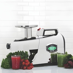 Tribest GSE-5050-F-Chrome Greenstar Elite Cold Press Fruit and Vegetable Juicer - 3