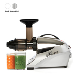 Tribest SS-4250-F-Chrome Solostar 4 Cold Press Fruit and Vegetable Juicer - 3