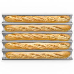 Unox Aluminum Perforated Baguette Pan, 40x60 cm, TG445 - 3