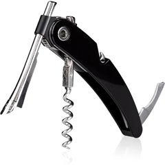 Vacu Vin Single Pull Corkscrew, Black - 1